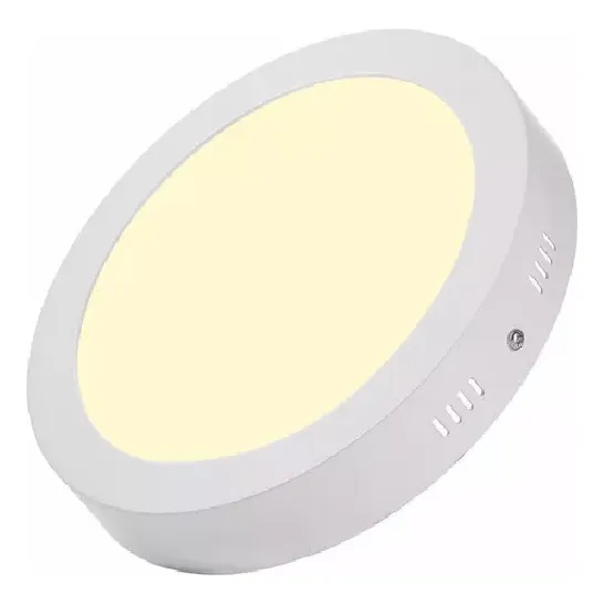Lampara Plafon Panel Superficial Led 12w 2700k Luz Calida