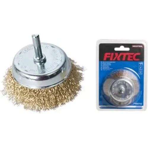 Cepillo Alambre Taladro Copa 3 Fixtec 74869