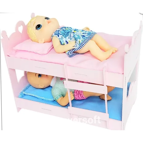 Cama De Boneca  Baby Alive ,gêmeos Laurinha E Felipinho.