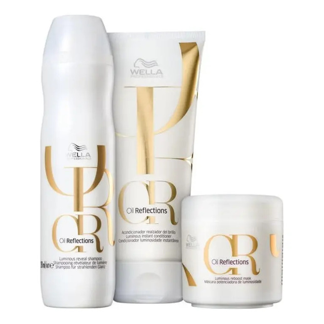 Wella Kit Oil Reflections Tratament Prof Trio (3 Produtos) Wella Kit Oil Reflections Tratament Prof Trio (3 Produtos)