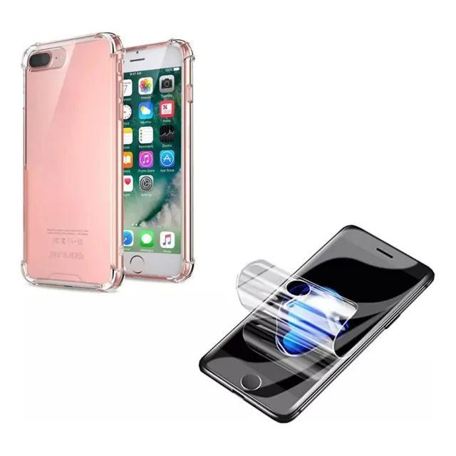 Pack Carcasa Reforzada + Lamina Hidrogel Para Todos iPhone