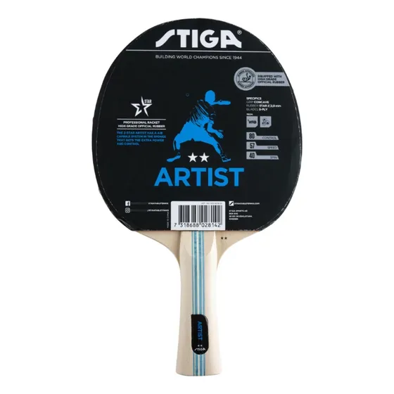 Raqueta Tenis De Mesa Stiga Artist 2 Estrellas Ping Pong