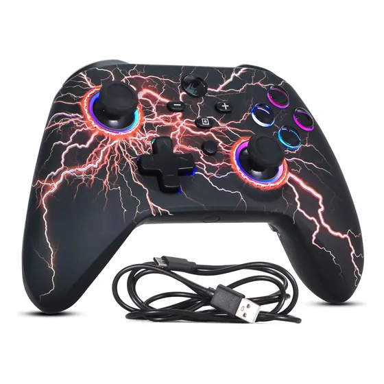 Controle Sem Fio Bluetooth Rgb Para Nintendo Switch Macro