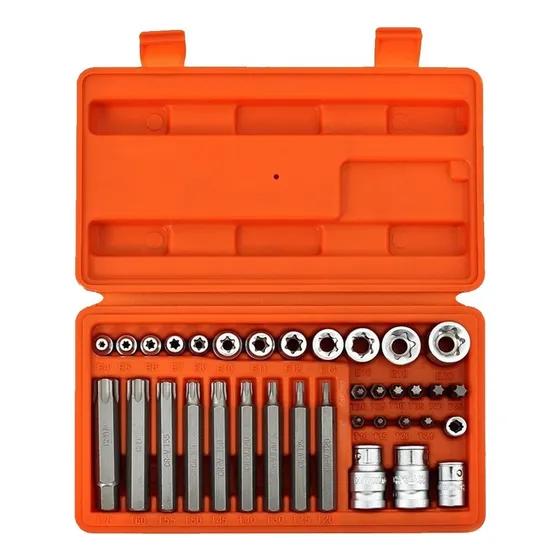 Juego Puntas Torx Hembra Macho 35 Piezas Hamilton Jt35 Tubos
