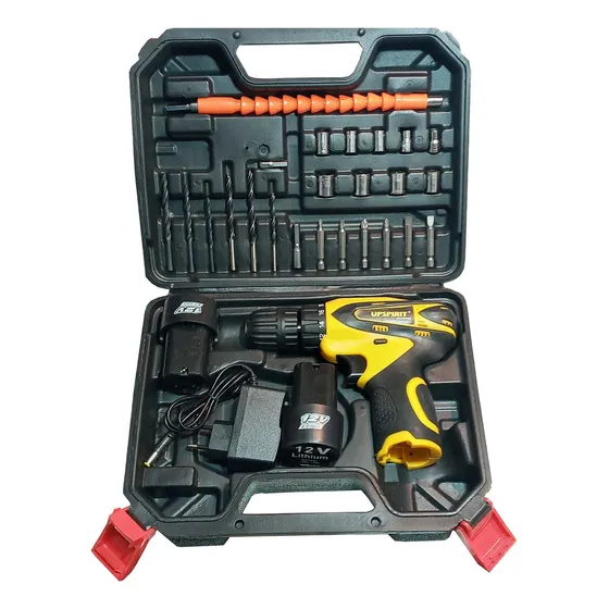 Set Taladro+herramientas Inalámbrico Percutor Estuche
