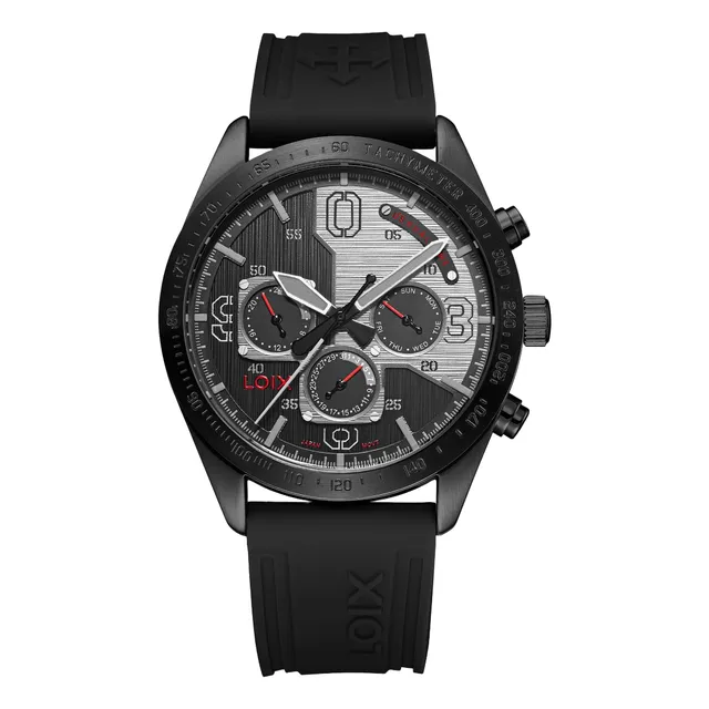 Reloj Loix Hombre Elegancia Funcional Pavonado  L2132-4