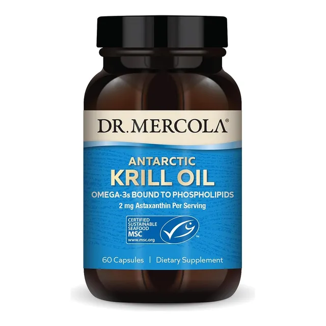 Dr Mercola Antartic Krill Oil Aceite De Krill 60 Cápsulas Sabor Sin Sabor