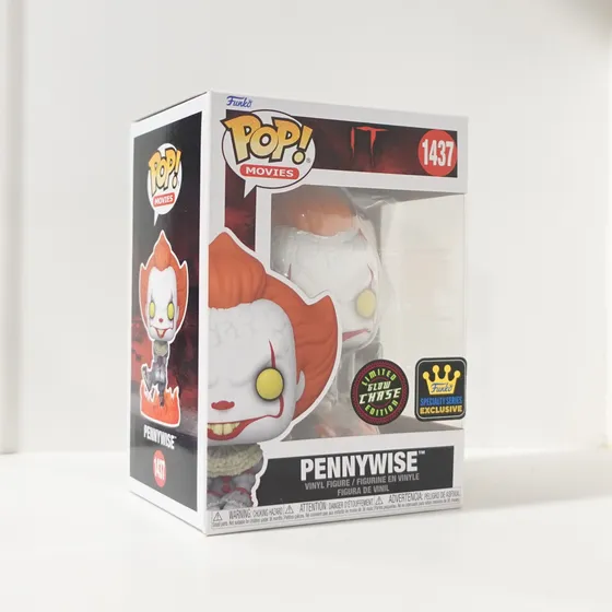 Funko Pop! Movies: It - Pennywise 1437 Glows Chase Exclusivo