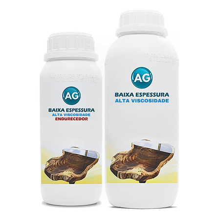 Resina Epoxi Baixa Espessura Alta Viscosidade Ag 1kg Resina Epoxi Baixa Espessura Alta Viscosidade Ag 1kg