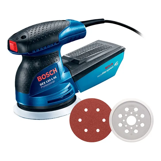 Lijadora Excentrica Bosch Gex 125-1 Ae 250 Watts Color Azul