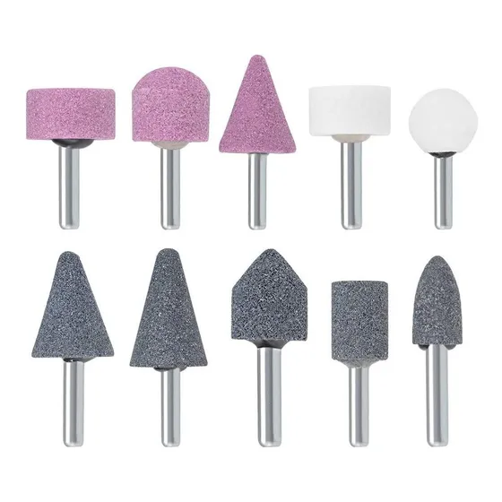 Juego Piedras /puntas / Fresas Mototool 10 Pcs