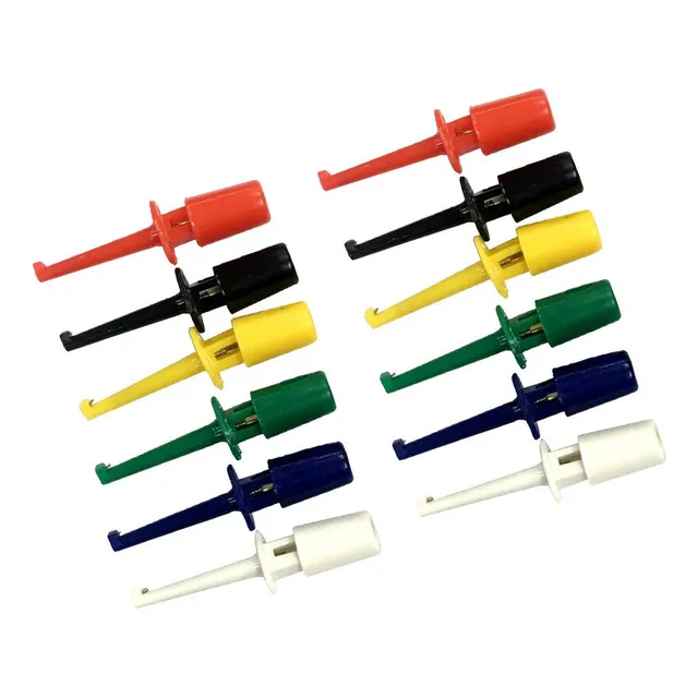 Sonda De Prueba De 12 Piezas Grabbers Clip De Gancho Único