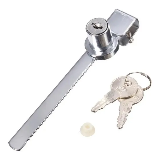 Cerradura De Seguridad Para Vitrinas Vidrio Seguro 135 Mm