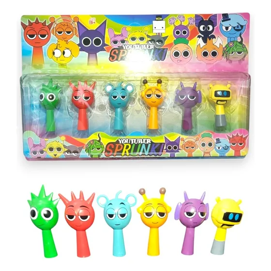 Blister Sprunki Muñecos X6 Personajes Excelente Calidad