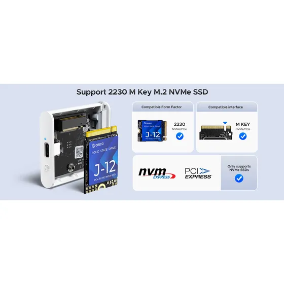 Orico M.2 2230 Nvme Ssd Enclosure Carcasa Usb C Magnetica