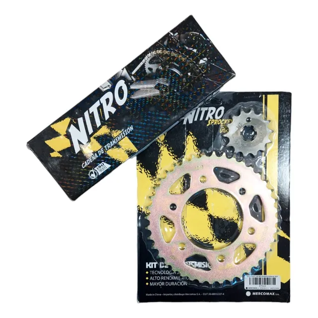 Kit Transmision Nitro Corona/piñon/cadena - Yamaha Fz 16