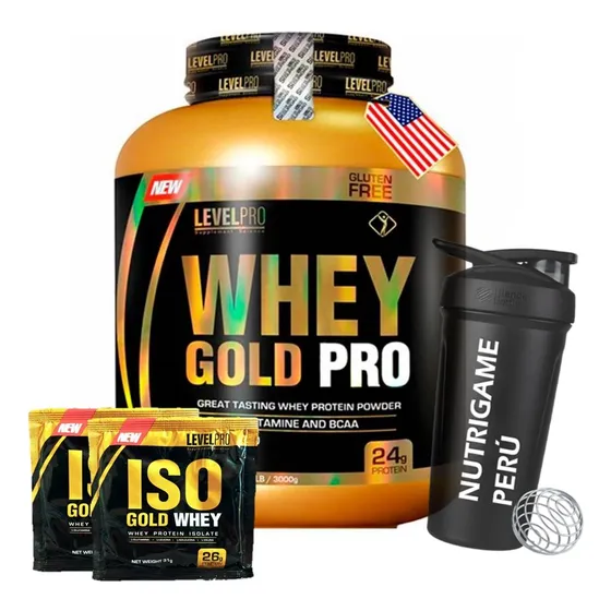 Proteina Whey Gold Pro 3 Kg Level Pro - Tienda Fisica
