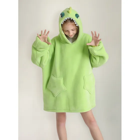 Manta Buzo Canguro Polar Con Capucha Corderito Infantil Ax ®