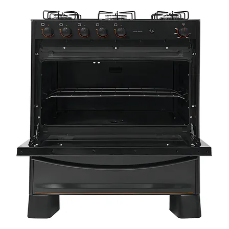 Fogão De Piso Cook Glass 5 Bocas Suggar Cor Preto
