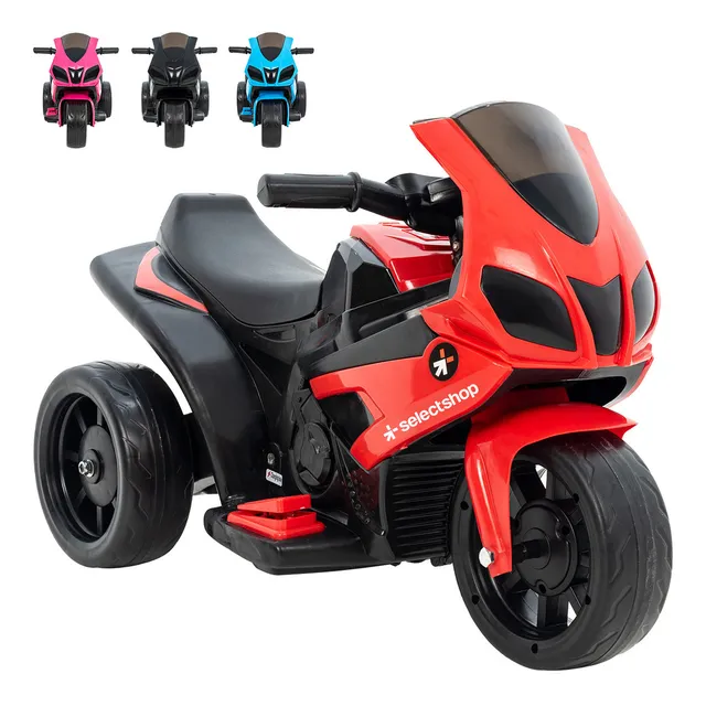 Moto Eléctrica Montable Niño Motocicleta Infantil Recargable Color Rojo SelectShop