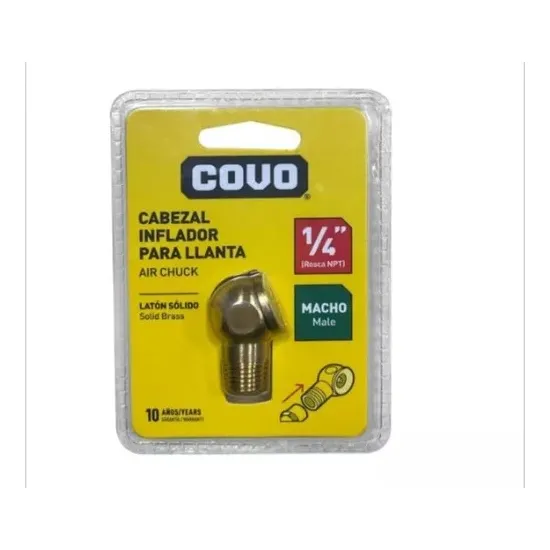 Cabezal Inflador De Caucho Llantas Macho 1/4 Npt Tienda