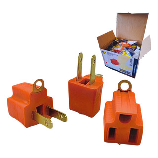 Kit 10pz Adaptador Clavija Conver 3 A 2 Uso Rudo De Hule Kit 10pz Adaptador Clavija Conver 3 A 2 Uso Rudo De Hule