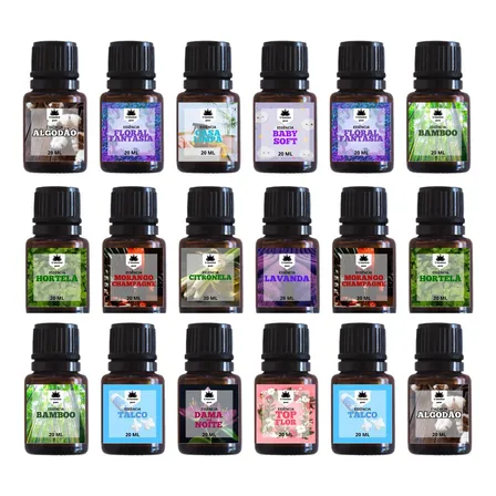 Kit 18 Essências Aromatizantes P/ Difusor E Umidificador!