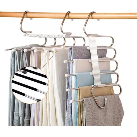 Colgador De Ropa De Acero Inoxidable Perchero 5 En 1
