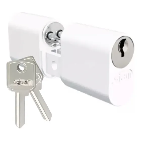 Cilindro Tambor Miolo Longo 9 Cm Branco Fechadura Stam