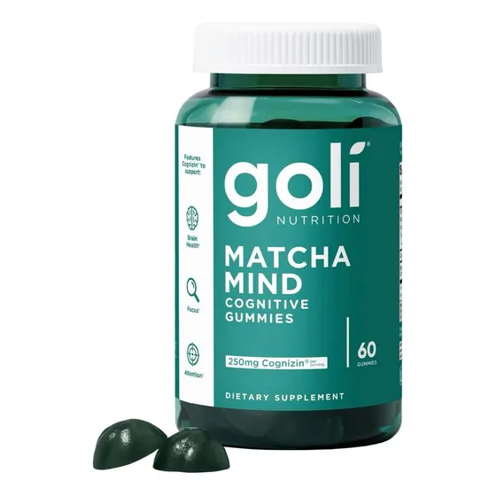 Goli Gomitas Matcha Mind - Para Concentracion, Atencion 60u Sin Sabor