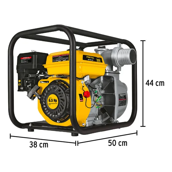 Motobomba Autocebante Pretul MOTB-3P 3 X 3 A Gasolina 6-1/2 Hp