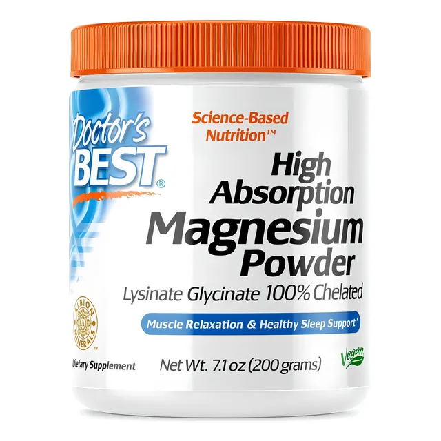 Doctors Best I High Absorption Magnesium I 200gr I 100 Servs Sabor Sin Sabor