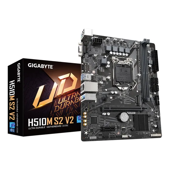 Mother Gamer Gigabyte H510m S2 V2 Intel Lga1200 Ddr4 11va Color Negro