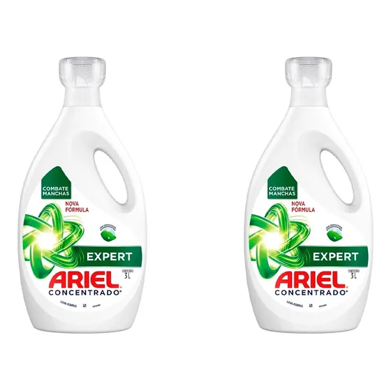 Kit Ariel Líquido 2x3l Lavagem Profunda