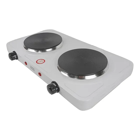 Anafe Cocina Cocinilla Eléctrico 2000w Dos Hornallas Blanco