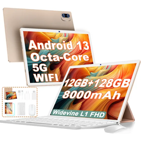 Tablet 10'' 12gb Ram+128gb Rom Android 13 Wifi 5g 8000mah