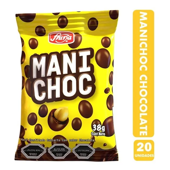 Manichoc, Sabor Chocolate De Leche, De Fruna - Pack De 20un.