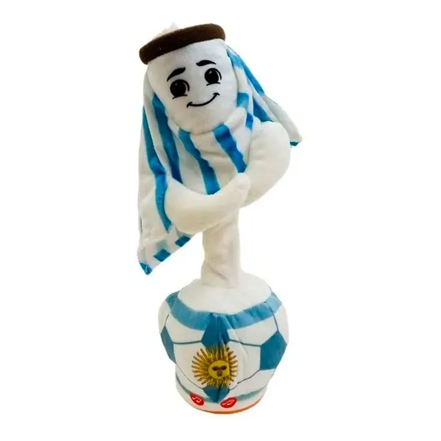 Muñeco Bailarin Argentina Luminoso Baila Canta Y Repite Voz