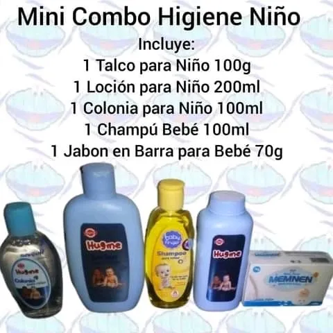 Mini Combo Higiene Baby Finger Colonia Talco Loción Bebé