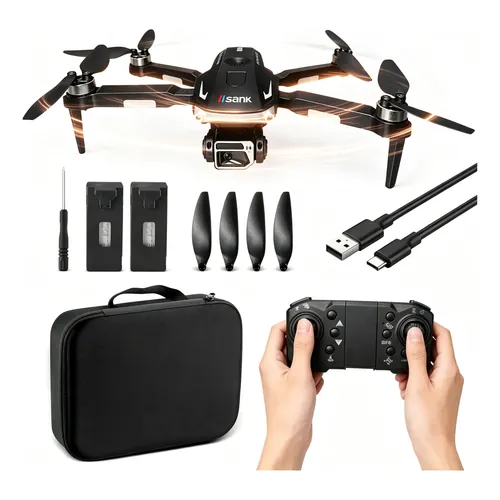 Drone Kfplan KF102 4K com GPS e Gimbal, Câmera 4K e 2 Baterias
