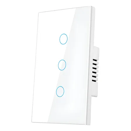 Interruptor Touch Digital Inteligente Smart Wi-fi Automação Interruptor Branco 127/220v