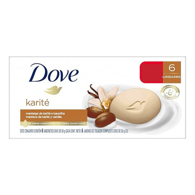 Sabonete Em Barra Dove Karité 90 G 6 Unidades Sabonete Em Barra Dove Karité 90 G 6 Unidades