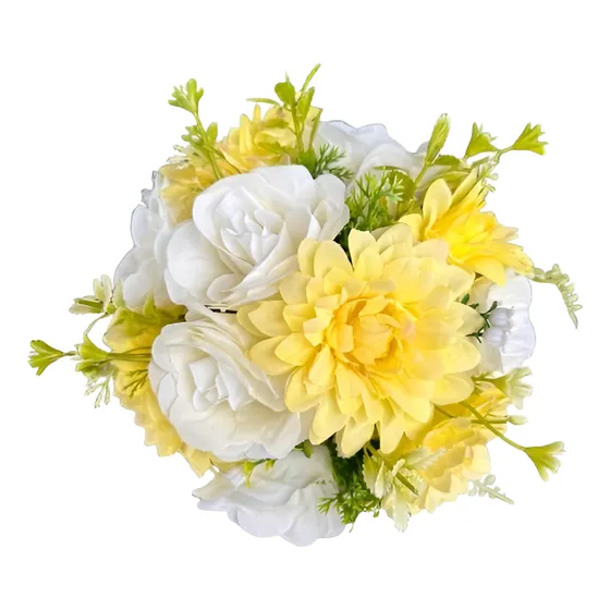 Buquê De Noiva Artificial Para Casamento Flores Do Campo