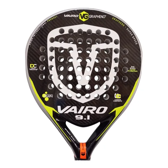 Paleta Padel Paddle Vairo 9.1 Grapheno Speed Prem + Grip 