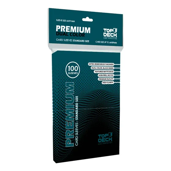 Protector Top Deck Negro Premium Tamaño Standard