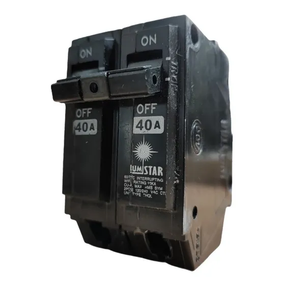 Breaker Thql 2 Polos 40a Lumistar Empotrar