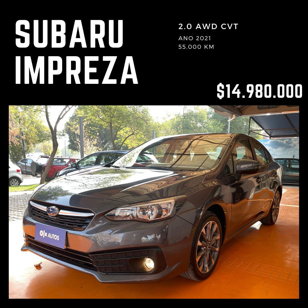 2021 Subaru Impreza 2.0i Cvt Auto Xs 4wd