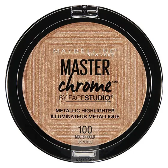 Iluminador Facial Maybelline Master Chrome Metallic - 6.7g Tono del iluminador Molten gold