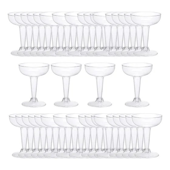 50pcs Copas De Cóctel Apilables Copas De Champán Fiesta