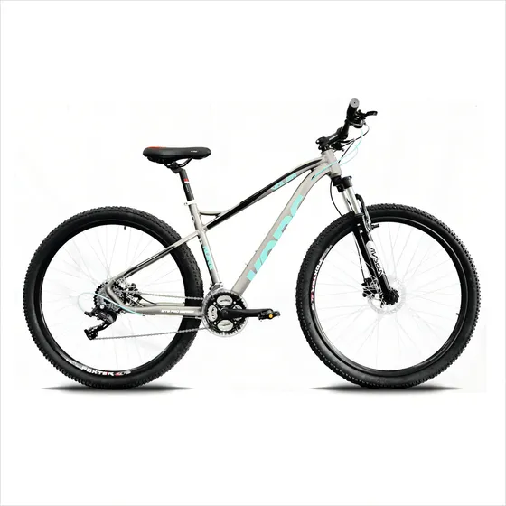Bicicleta mountain bike Kore Volga 2023 R29 tamaño del cuadro S color gris/turquesa